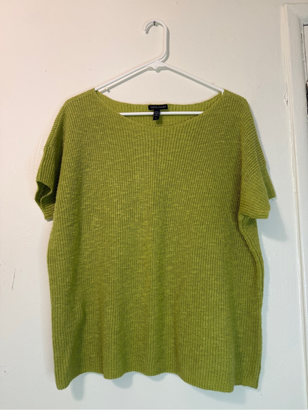 Eileen Fisher Organic Cotton Linen Knit Boxy Top